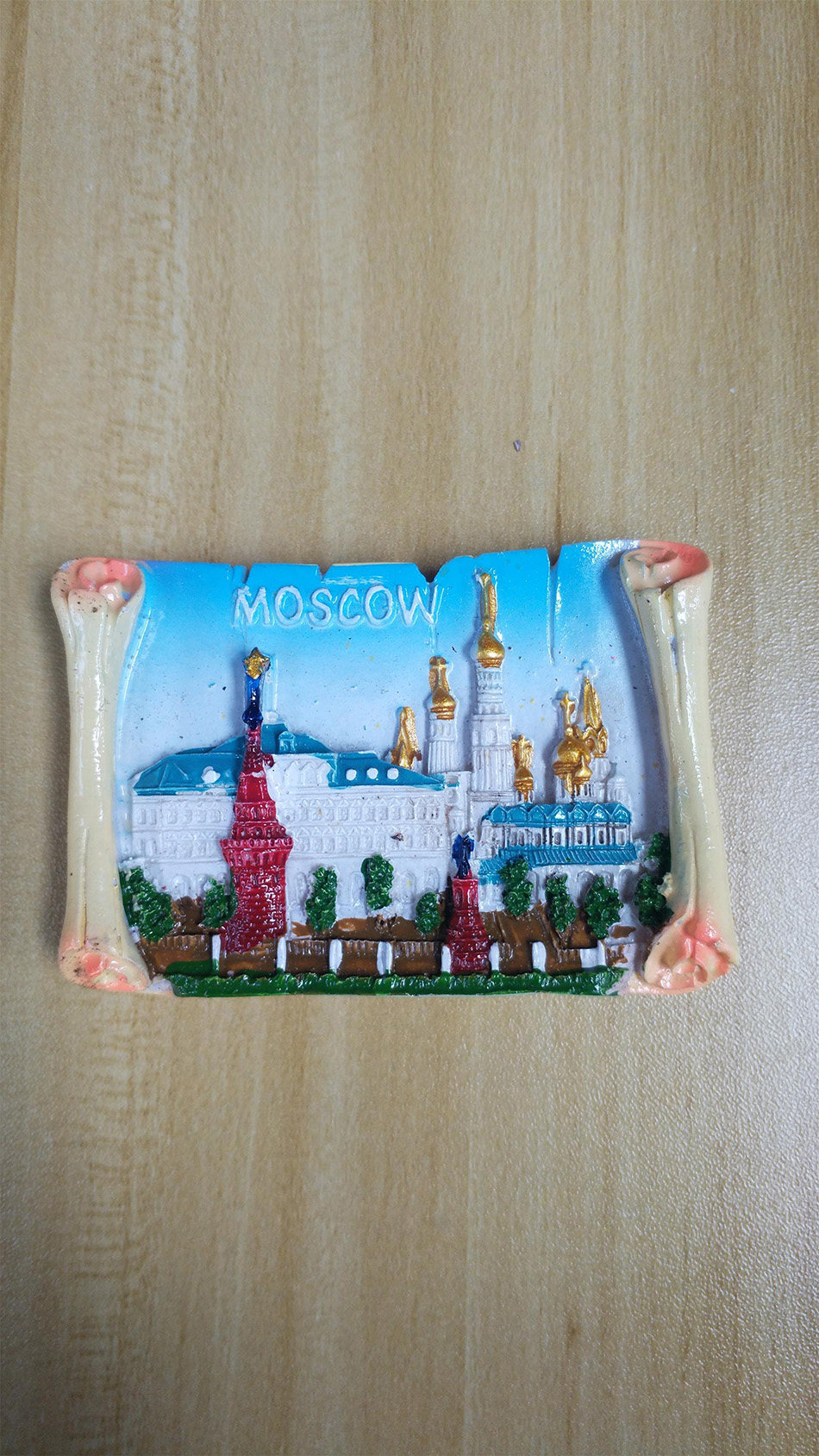 卡通俄罗斯 莫斯科红场 教堂 冰箱贴磁贴 旅游纪念品个性创意