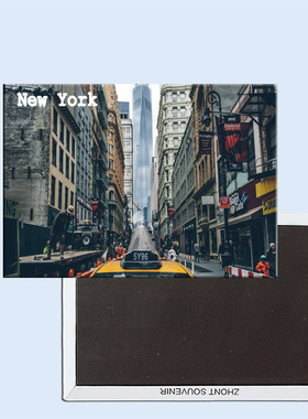 卡通纽约城市街道 磁性冰箱贴 24309个性创意