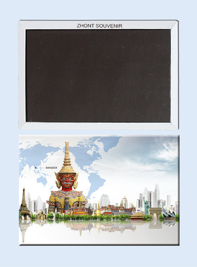 卡通泰国 曼谷 地标 磁性冰箱贴 旅行纪念品  磁贴 21920个性创意