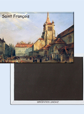 加拿大 蒙特利尔 圣弗朗索瓦创意磁性冰箱贴 旅行纪念品 21399