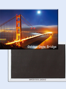美国 金门桥 夜景 磁性冰箱贴 旅行纪念品 导游礼物  20856