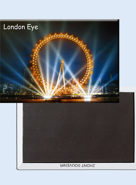 英国 伦敦眼 夜景 磁性冰箱贴 旅行纪念品 磁贴 小磁铁20997