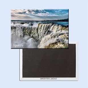 卡通阿根廷伊瓜苏瀑布磁性冰箱贴 旅行纪念品 家居21113个性创意