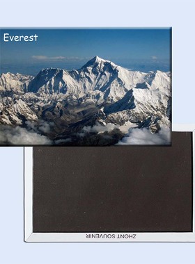 世界屋脊 中国珠穆朗玛峰创意磁性冰箱贴 家居品21087