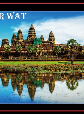 印度 吴哥窟湖藏寺 磁性冰箱贴 旅行纪念品 磁贴22862