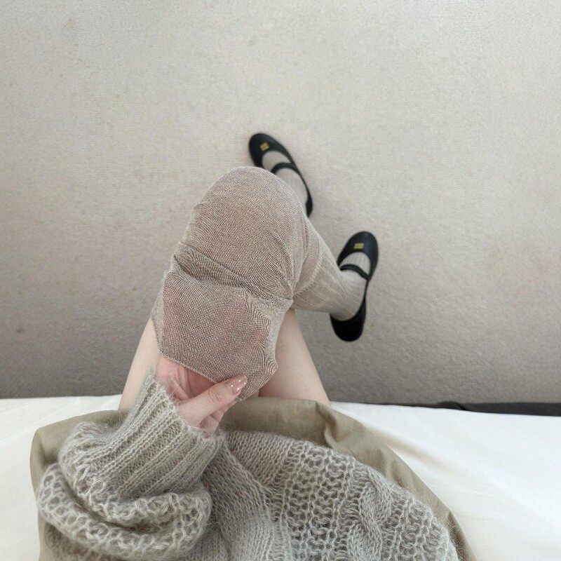 秋冬卡其色长筒袜女咖啡色高筒袜米白色大腿袜日系拼接烟灰过膝袜,女士内衣/男士内衣/家居服,连裤袜/打底袜,淘宝优惠券,粉丝福利购,淘宝优惠卷