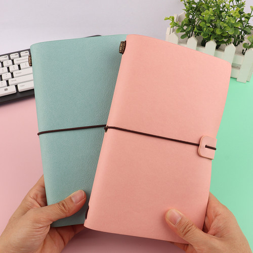 绑带外皮随身a5a6定制logo手账本