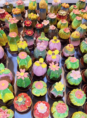 创意陶瓷多肉摆件转转