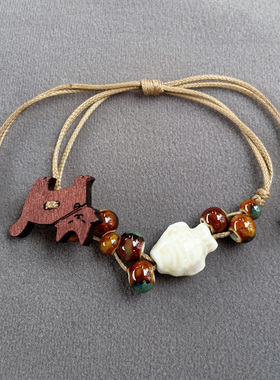 陶瓷手链夏季新款可调节