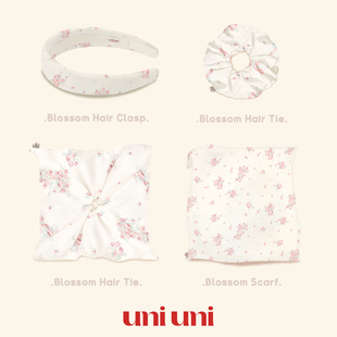 UNIUNI 100%舒适原创花朵「发箍发圈随心配」 婴儿粉