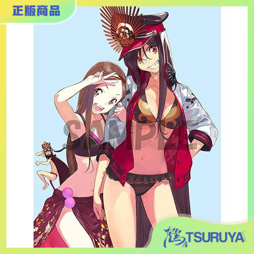 pako插画织田家水着泳装B2挂画