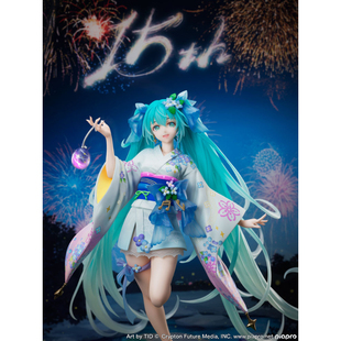 真夏花火 手办 NEX 初音未来 夏祭烟花 和服浴衣 鹤屋现货