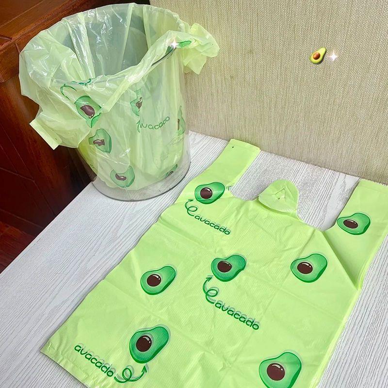 加厚牛油果手提背心式垃圾袋打包袋水果外卖烘焙食品袋厨房塑料袋