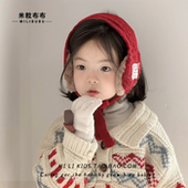 儿童耳罩系带护耳秋冬季 甜美女孩蝴蝶结韩版 耳暖加绒保暖防风耳包