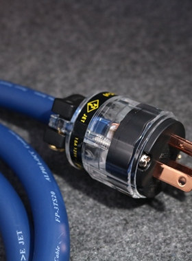 古河蓝丝带3ts20 OCC单结晶铜音响功放cd电源连接线美标电源线