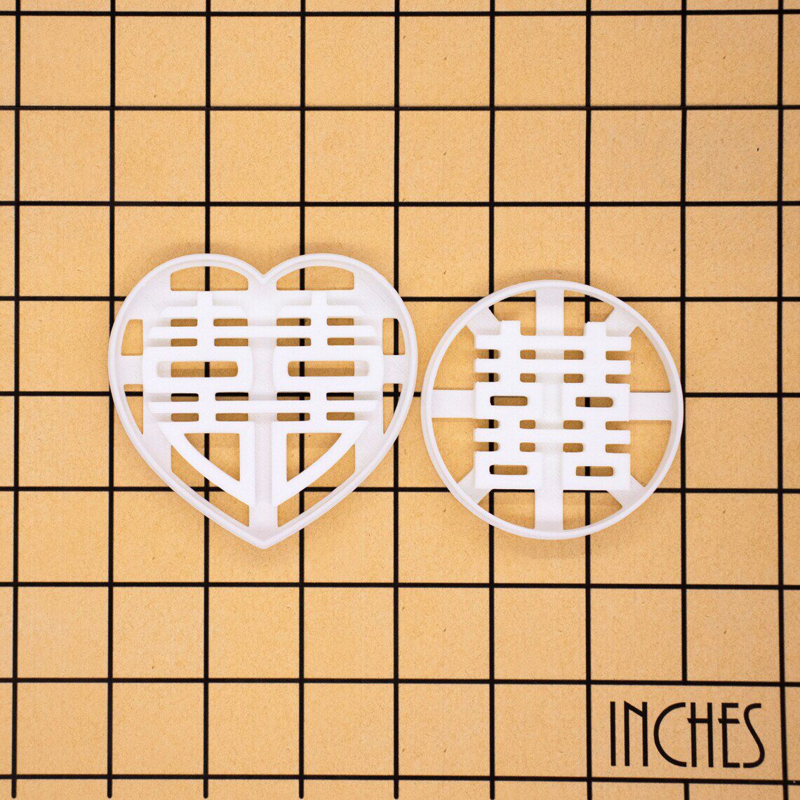 爱心结婚喜字家用做越蔓莓翻糖工具卡通定制曲奇模型烘焙饼干模具