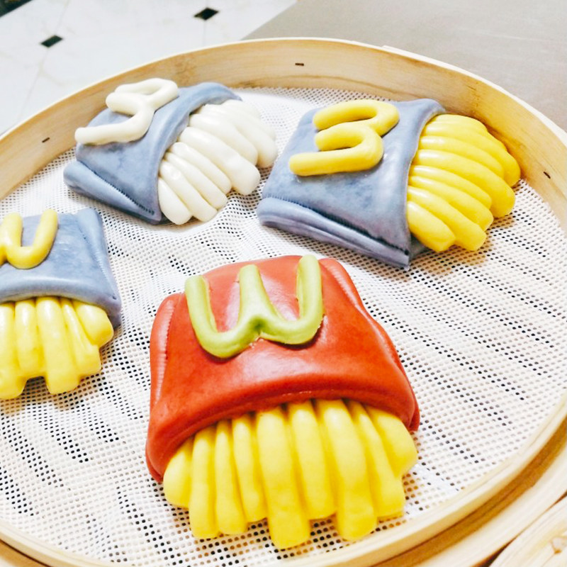 麦当劳薯条模具卡通馒头模具包子花样面食家用磨具足球风车