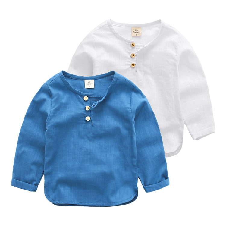 Chemise garcon à manche longue - Ref 2073571 Image 1