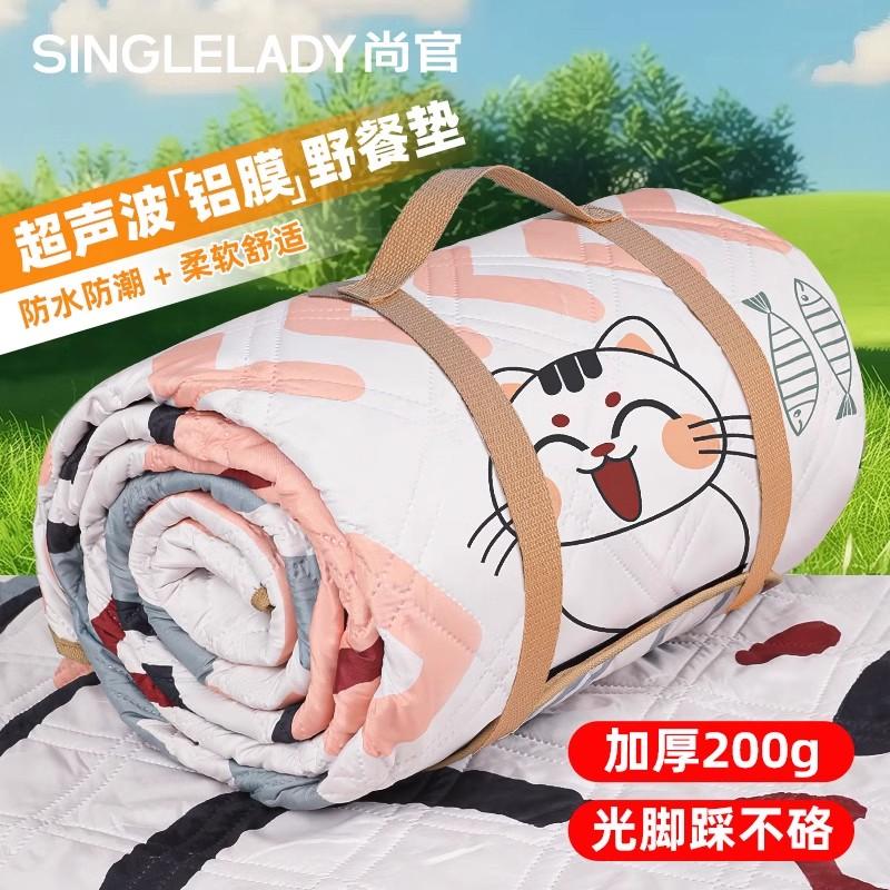 铝膜野餐垫特厚柔软舒适防水防潮