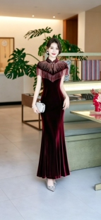 【满堂红】流苏云肩旗袍喜婆婆婚宴装2026年新款婚庆喜妈妈敬酒服