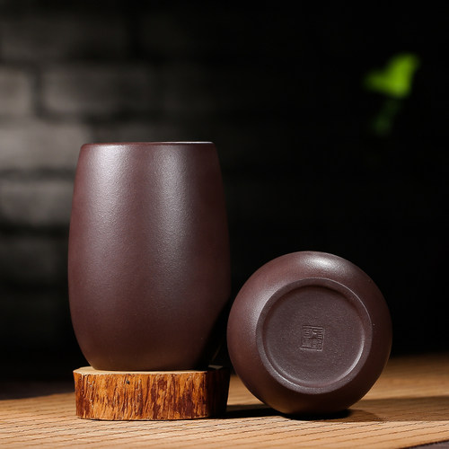 宜兴原矿老紫泥手工大号主人杯