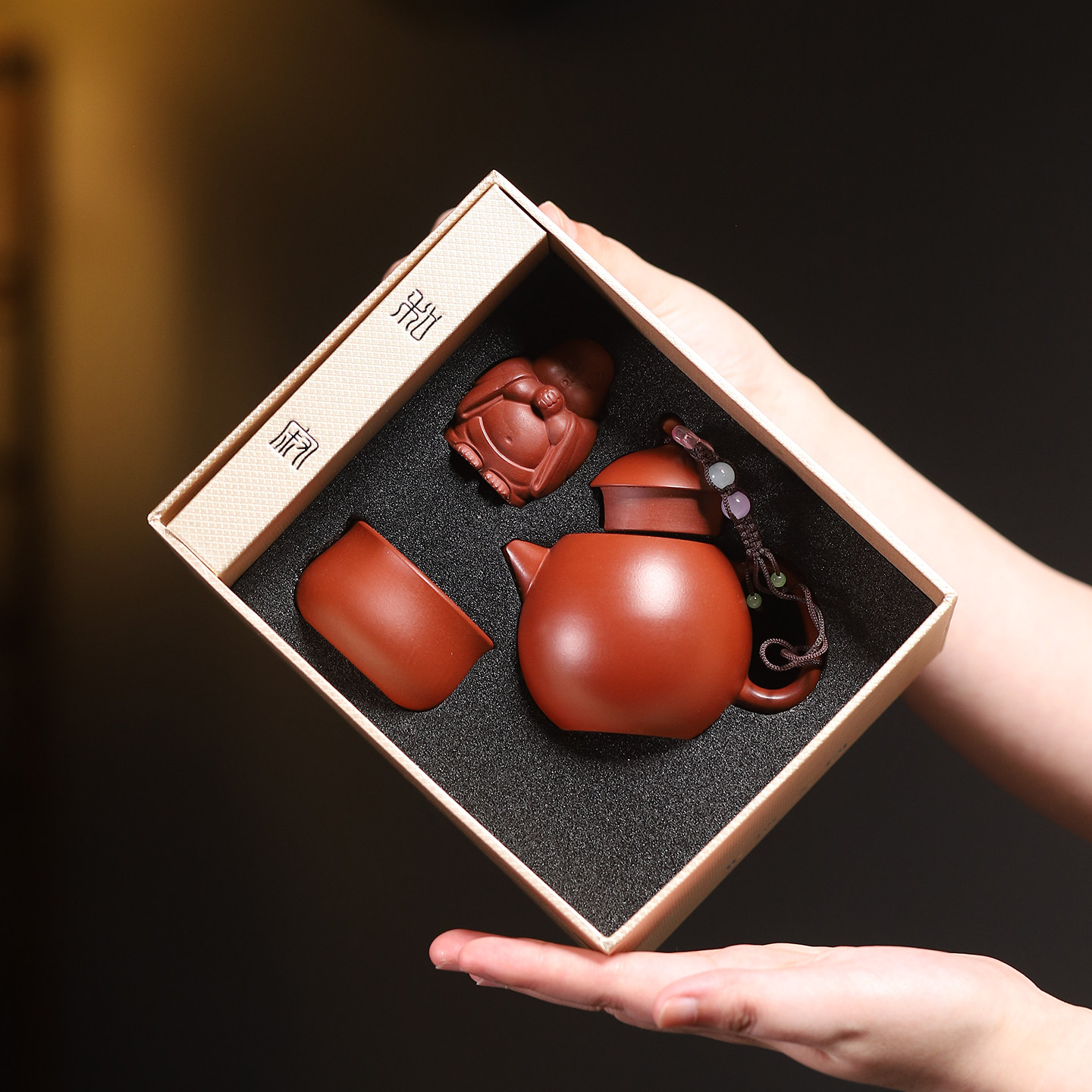 紫砂小茶壶套装礼盒装功夫茶具茶杯茶壶茶宠个人送礼佳品宜兴龙蛋