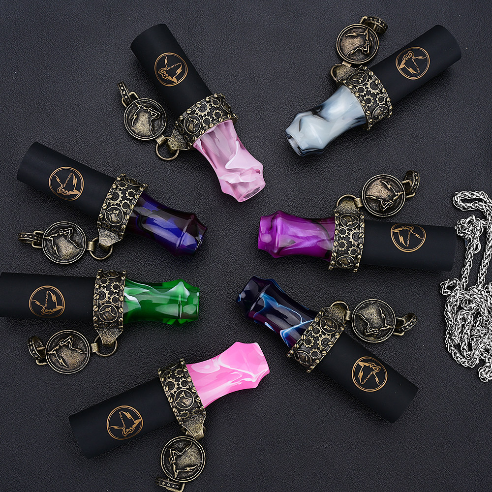wolfcoolvape Custom Hookah Tip Set 水烟烟嘴树脂材质+挂链黑管