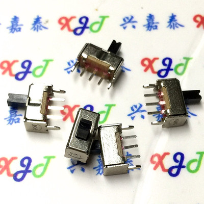 SS12D07VG4 带支架 小型拨动开关 3脚 2档 柄高4MM 塑料开关