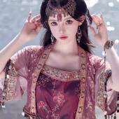 广西三月三少数民族风苗疆少女紫萱同款 素异域风苗疆公主汉服 汉元