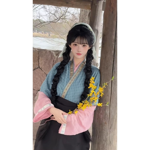 樊长玉同款衣服汉服妆造逐玉古装田园风晒秋种田文套装农家女田耕