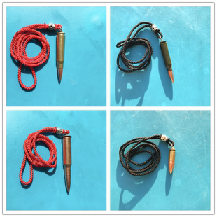 新款子弹壳项链吊坠工艺品个性战狼2配饰户外促销活动情侣生日礼