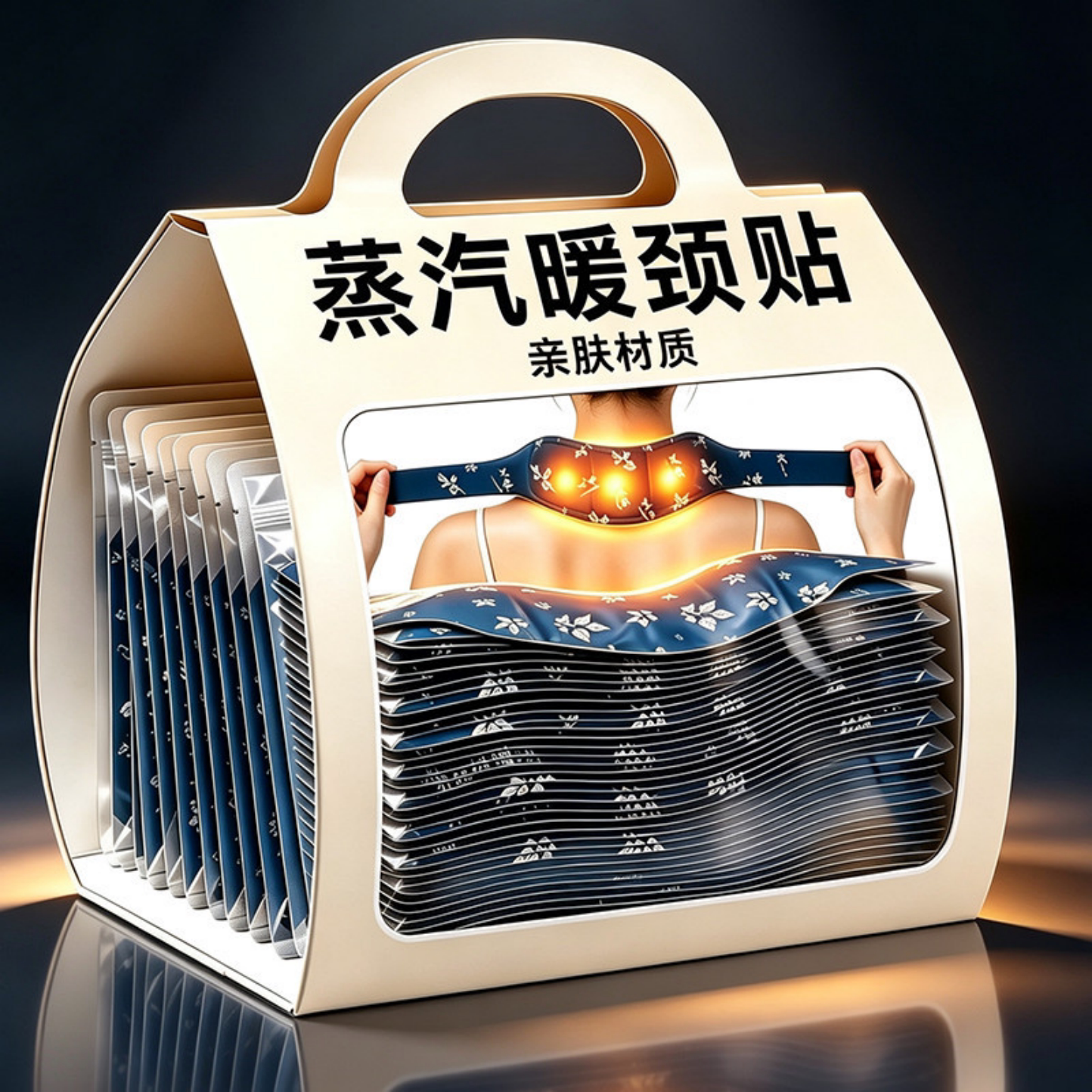 艾草暖颈贴肩颈热敷贴保暖脖颈热敷贴自发热暖宝宝蒸汽热敷肩颈部