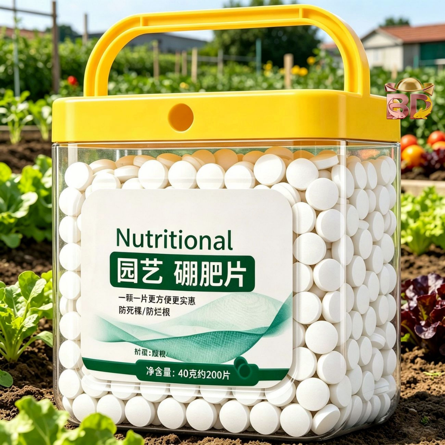 园艺硼肥片防死棵秧苗移栽硼肥片防烂根花卉绿植瓜果蔬菜防虫园艺
