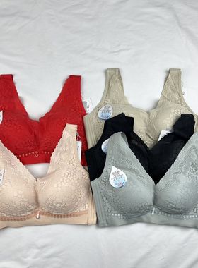 6729聚拢背心调整型文胸无钢圈内衣中厚防下垂收副乳胸罩