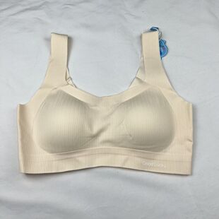 微妙少女内衣707无痕防震无钢圈超薄款固定一体螺纹无痕背心款