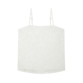 花朝记｜山月｜汉服内搭吊带暗纹提花人棉百搭简约白色纯色基础款