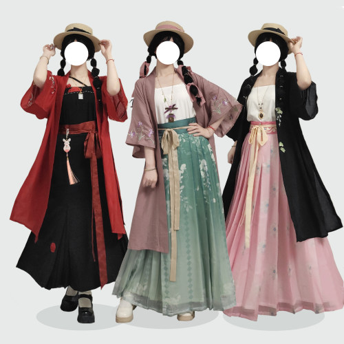 花朝记｜芳时长衫｜宋制汉服仿长干寺背心多色绣花百搭日常天丝夏