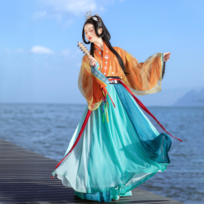 汉服间色裙价格 汉服间色裙图片 星期三