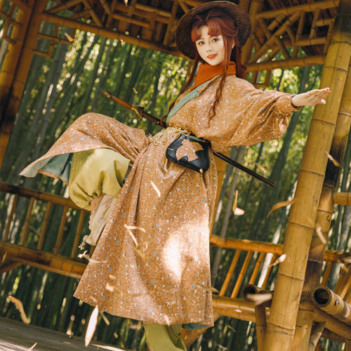 唐复原圆领袍灯笼裤男女通穿汉服