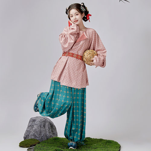 唐制复原风汉服圆领袄圆领袍