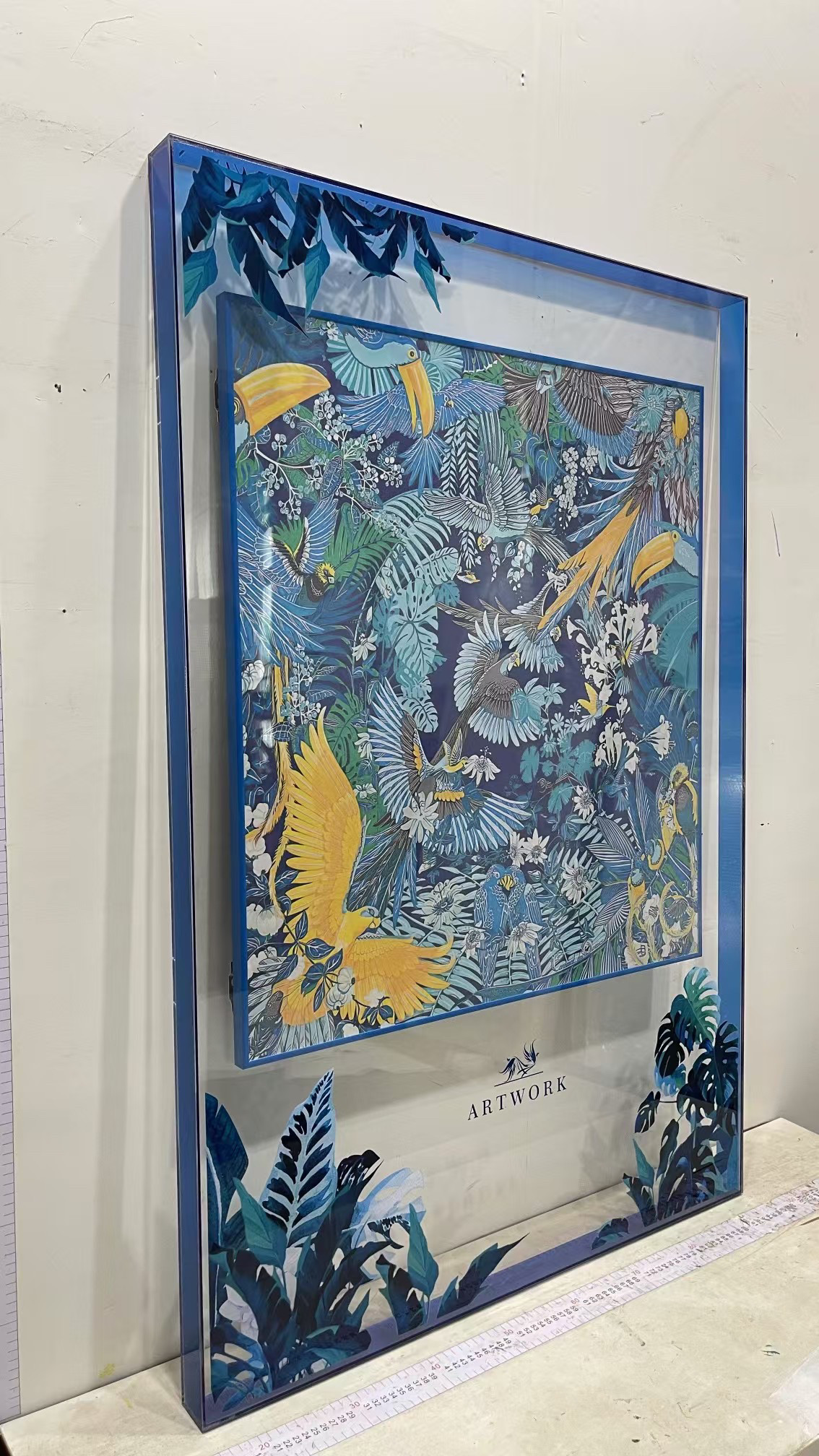 爱玛丝巾画来图定制亚克力时尚装饰画