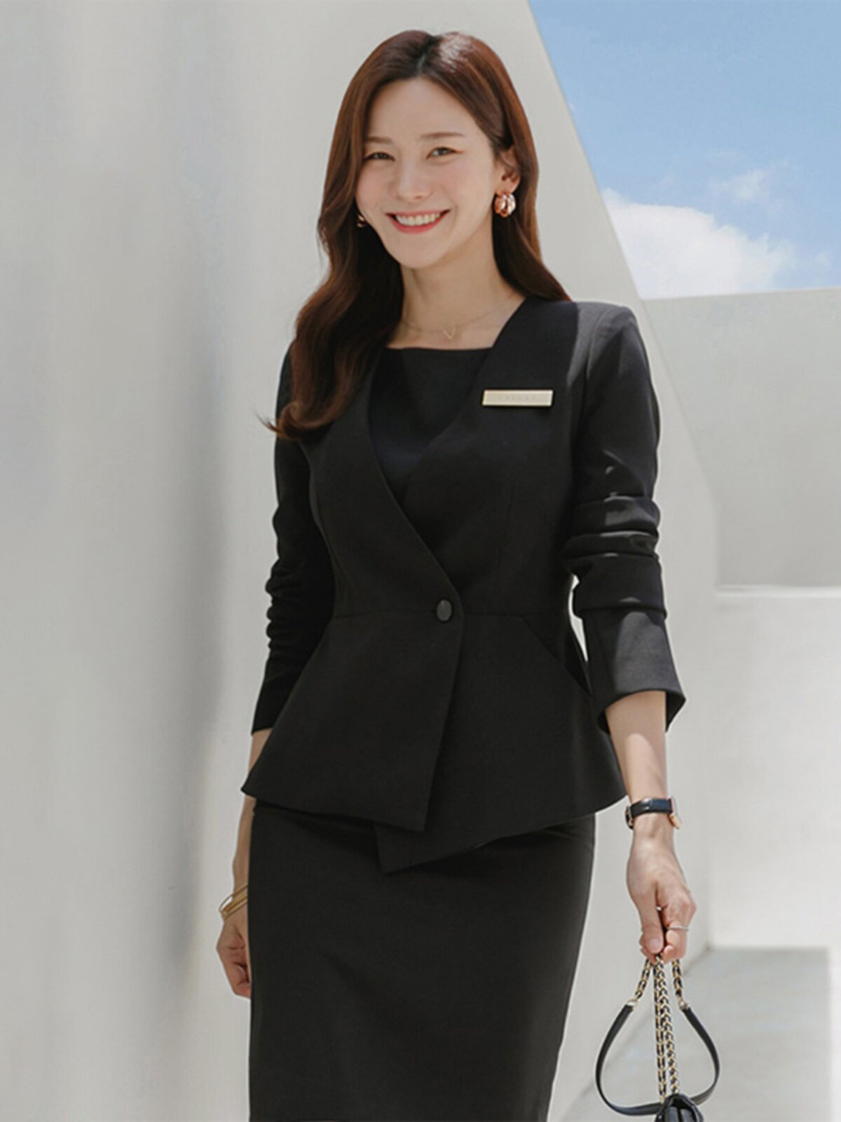 PROFESSIONAL SUIT TROUSERS SLIM FIT TWO-PIECE COMMUTER SMALL MAN SUIT JACKET OVERALLS SUIT SKIRT SUIT WOMEN