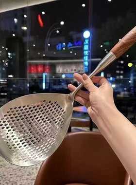 316不锈钢漏勺家用厨房油炸笊篱大号捞面勺饺子沥水勺花椒漏小号