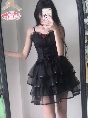 暗黑性感公主蓬蓬裙生日短裙