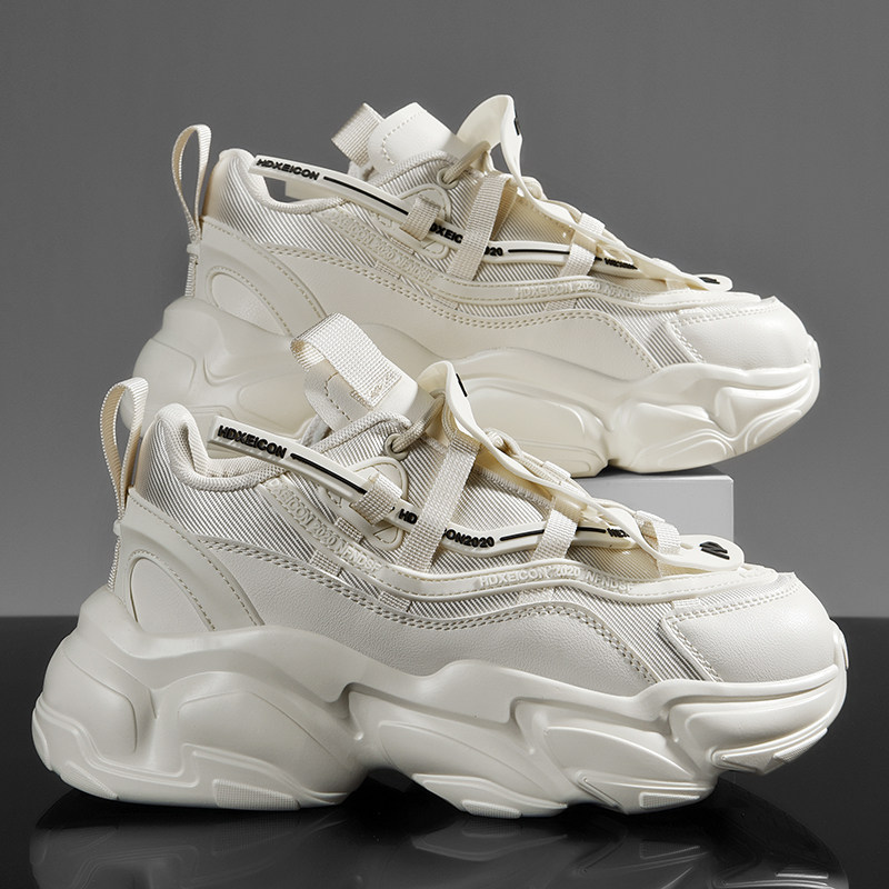 男鞋2026新款今年流行爆款春季ins潮女小个子显高增高厚底老爹鞋