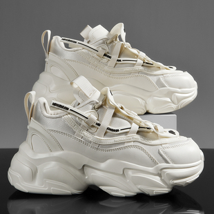 男鞋2026新款今年流行爆款春季ins潮女小个子显高增高厚底老爹鞋