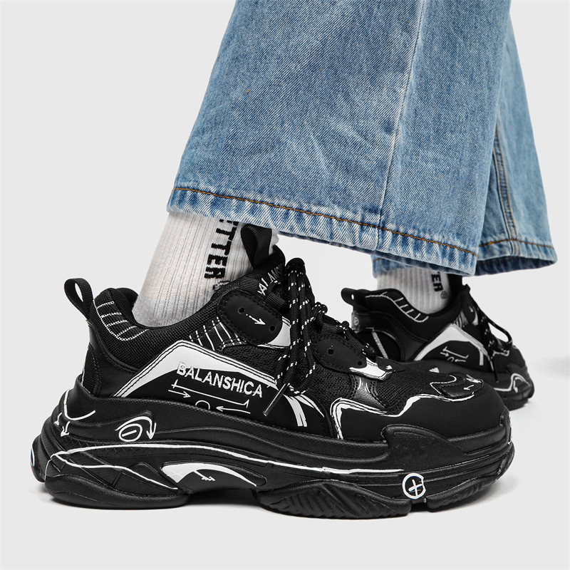 2026巨好看的鞋子今年流行爆款学生百搭小众增高厚底老爹鞋男女