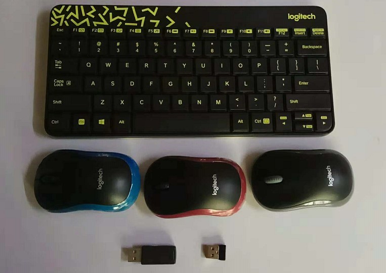 正品罗技迷你无线接收器键鼠套装