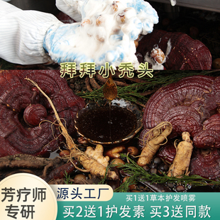 拜拜小秃头无患子何首乌草本精油洗发水平油头皮屑氨基酸无硅油