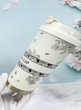 316保温杯600ml阳洋家粉丝福利咖啡杯高颜值吸管水杯两用保6小时